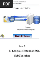 Sub Consultas SQL Server