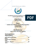 Analisis de La Filiacion Adoptiva en La Rep. Dom. (Trabajo Final)