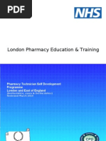 London Pharmacy Education & Training: Pharmacy Technician Self Development Programme London and East of England