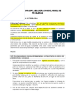 Metodologia para La Elaboracion Del Arbol de Problemas