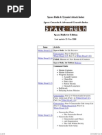 Space Hulk 1e Index