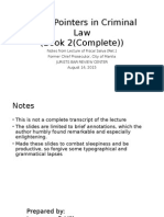 Quick Pointers On Criminal Law Book 2 Salva - Complete