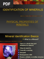 Physical Properties of Minearls