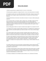 Reglas Del Baquet