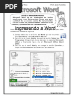 Clase de Tercer Grado Ingresar A Word, Ventana y Sus Partes