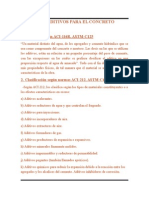 Aditivos para El Concreto: 1. Definición Según ACI-116R, ASTM-C125