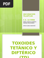 Toxoide Tetanico y Difterico