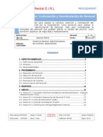 Procedimiento de Contratacion y Finiquito