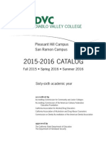 2015-2016 CATALOG: Diablo Valley College