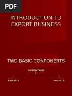 Introduction To Export Business