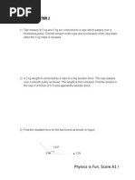 Exercise Chapter 2 Physics Form 4