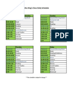 Class Schedule 15-16