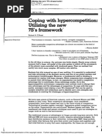 D, Aveni, Richard, A, (1995) Coping With Hypercompetition Utilizing The New 7S S Framework