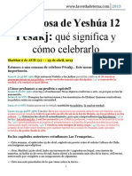 La Esposa de Yeshúa 12 - Pésakj, Qué Significa y Cómo Celebrarlo