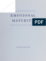 Emotional Maturity: A Hogg Foundation Reprint