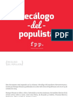 Decalogo Del Populista