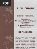 El Cheque.