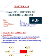 Magnetic Effects of Electric Current