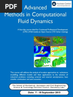 CPD Advanced Methods in CFD, September 2015, The University of Manchester