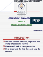 Lecture 6 - Process & Capacity Design