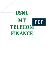 BSNL MT Telecom Finance