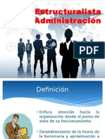 Teoría Estructuralista de La Administración