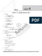 SM XI Physics Unit-1 Section-A