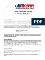 Draining, Flushing and Charging A Heat Transfer System