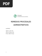 Unidad 12 Remedios Procesales Administrativos