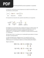 Mecanismo de Acicion Electrofilica de Alquenos y Alquinos