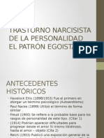 Trastorno Narcisista de La Personalidad El Patrón Egoista