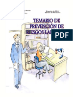 Temario para La Prevención de Riesgos Laborales