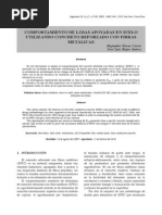 Comportamiento de Losas Apoyadas en Suelo Utilizando Concreto Reforzado Con Fibras Metálicas