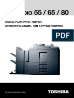 Studio: Digital Plain Paper Copier Operator'S Manual For Copying Function