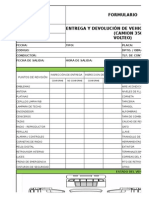 Formato Entrega y Devolución Camión Vehiculo 350 750