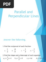 Parallel and Perpendicular Lines Powerpoint