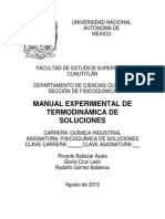 Fisicoquimica de Soluciones