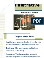 Administrative Law: Definition, Scope, Functions