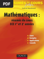 Mathematiques Resumes Du Cours PDF