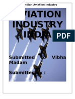 Aviation Industry India: Submitted To Vibha Madam Submitted by