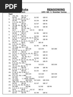 Aim Institute Reasoning: Bank PO/SO/Clerk DPP. NO. 1: Number Series Test