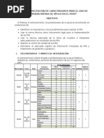 Plan de Capacitación