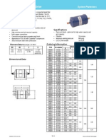 EK Liquid Line Filter Drier and Capacity Table