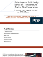 In Uence of The Implant Drill Design and Sequence