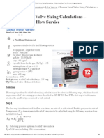 Pressure Relief Valve Sizing Calculations - Subcritical Gas Flow Service - Enggcyclopedia