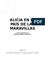 Guión Alicia en El País de Las Maravillas