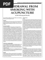 J O Chinese Medicine 49 Sep 1995 - Wei Lishuang & Xiao Fei - Withdrawal From Smoking With Acupuncture