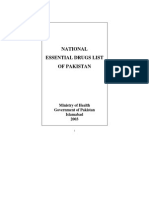 Essesntial Drug List Pakistan