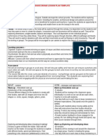 Dance Drama Lesson Plan Template