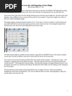 Add Fingering To Notes Plugin